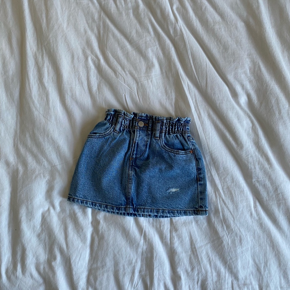 Zara kids denim skirt